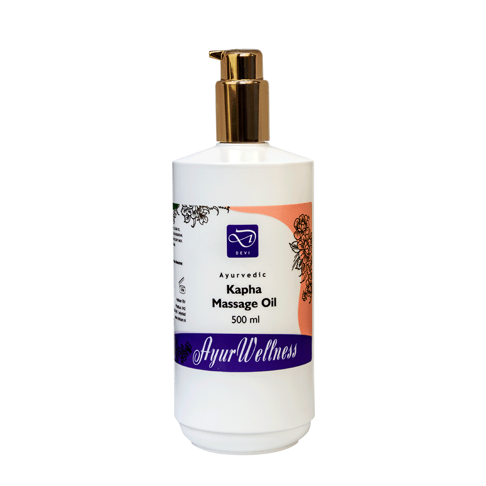 Afbeelding van AyurWellness Kapha Massage Oil - 500 ml, refill met pompje